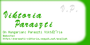 viktoria paraszti business card